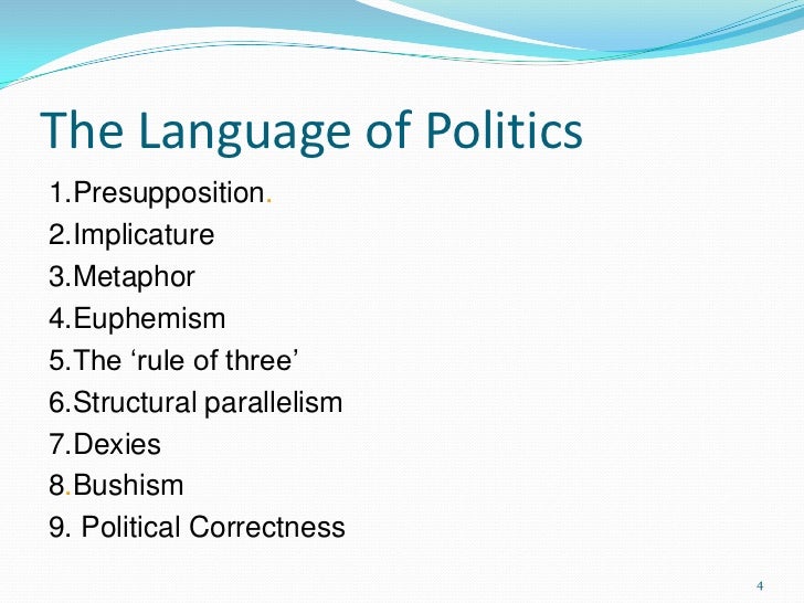 Language in Politics